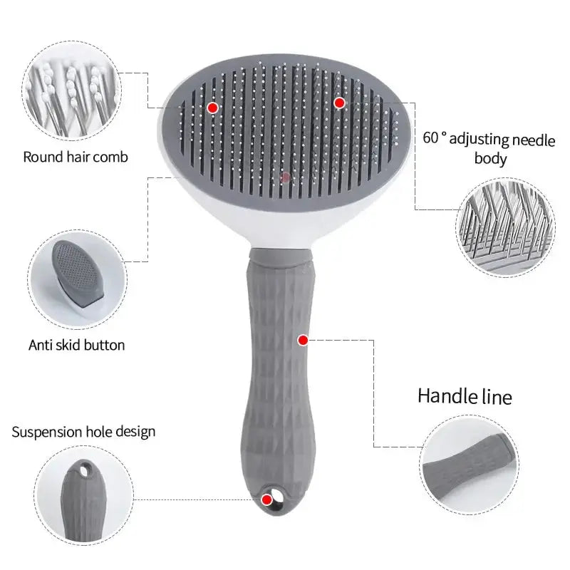 Pet Dog Hair Brush Cat Comb Grooming And Care Cat Brush Stainless Steel Comb For Long Hair Dogs Cleaning Pets Dogs Accessories Pet Tribe Store  EBOYGIFTS