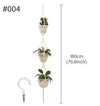 Gardening Macrame Plant shelves Hanging Basket Outdoor Hanger Rope Cotton Linen Flower pot NetCourtyard Wall Hanging Decor  