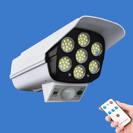 77 LED Light Fake Camera Security Motion Sensor Solar Dummy Camera Home Surveillance Cameras Light IP65 Lamp for Home Garden Security-Cam Store  EBOYGIFTS