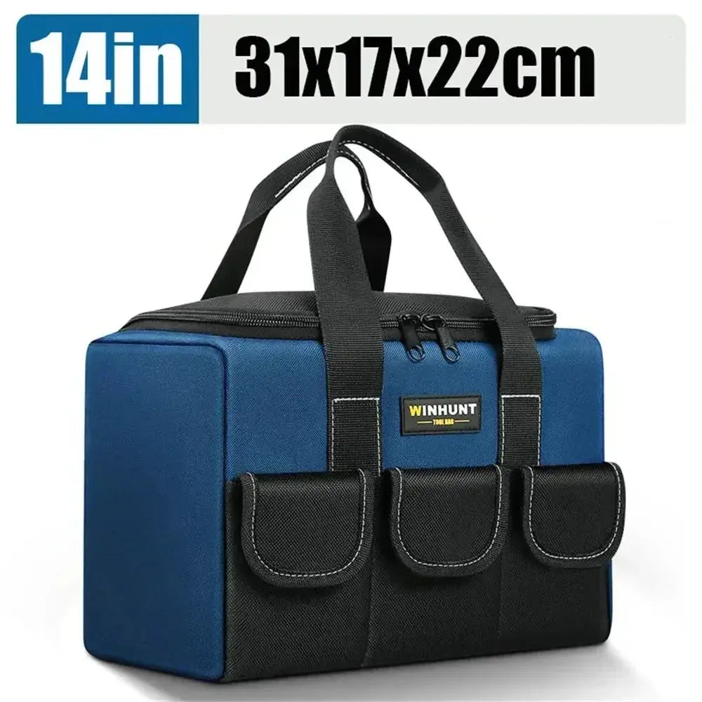 New Tool Bag With 30% More Capacity Waterproof Multi Pockets Tool Organizer Tool Pouch for Electrician Tools  