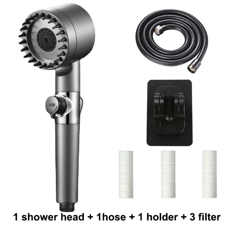 3 Modes Shower Head High Pressure Showerhead Portable Filter Rainfall Faucet Tap Bathroom Bath Home Innovative Accessories  