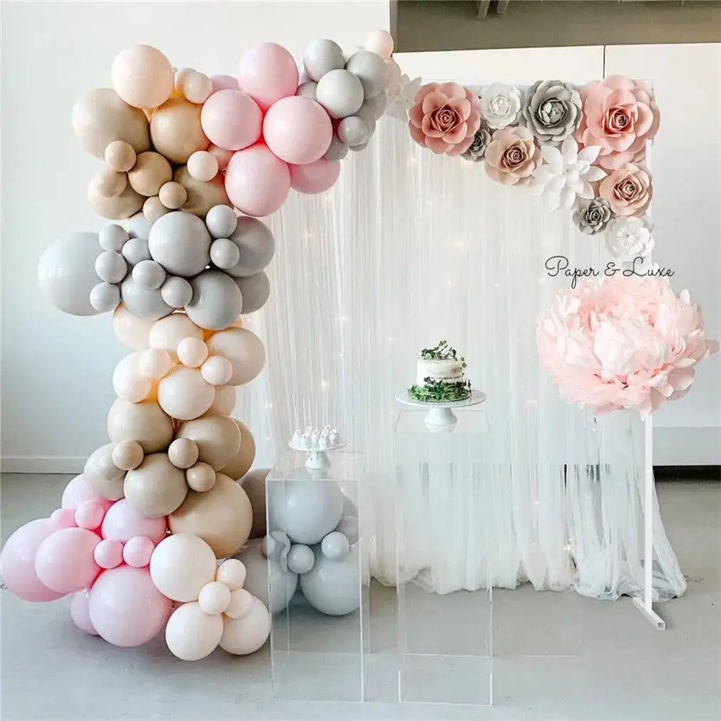 Heavy Duty Wedding Backdrop Arch Balloon Stand Square Frame Garden Arbour for Wedding Birthday Parties Banquet Decorations  