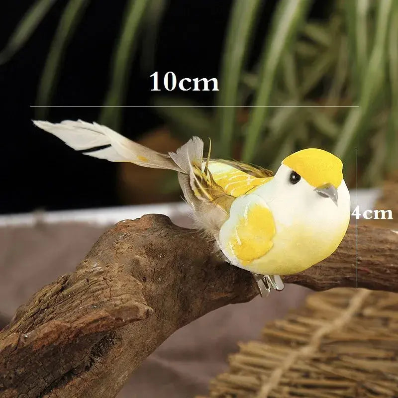 6Pcs Artificial Birds Fake Foam Animal Simulation Feather Birds Models DIY Wedding Home Garden Ornament Decoration Tree Decor  