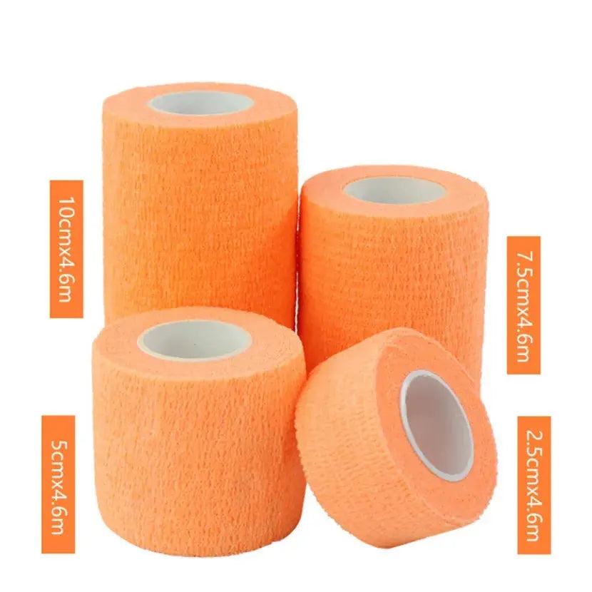 1Pcs Waterproof Medical Therapy Self Adhesive Bandage Muscle Tape Finger Joints Wrap First Aid Kit Pet Elastic Bandage 2.5-10cm 3CFactory Store