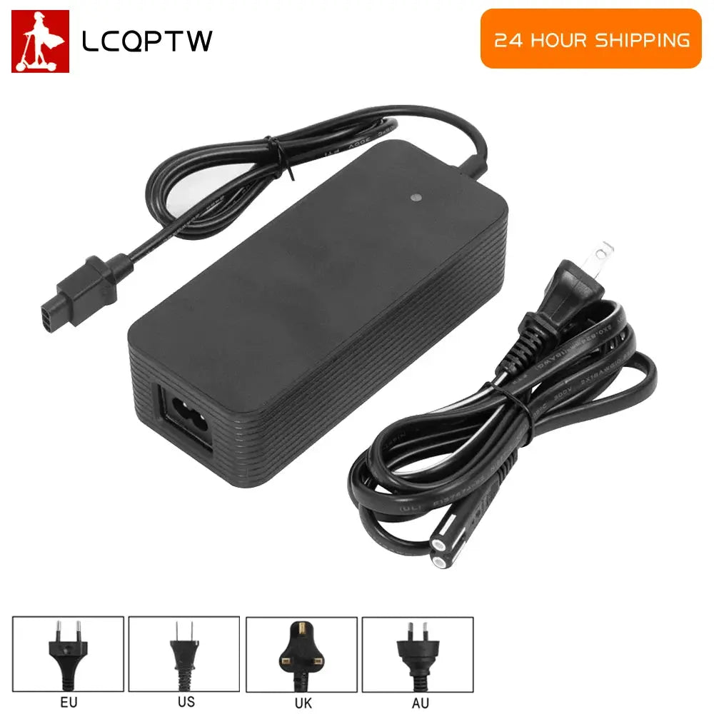 Battery Charger 53.5V 2A for NIU KQi2 KQi3 Electric Scooter Charger  EU US UK AU Plug Kick Scooter Parts Ebike Charging Adapter  