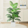 90-180cm Large Fake Palm Tree Artificial Tropical Plants Plastic Monstera Leaves Big OliveTree Foliage for Home Garden Decor  