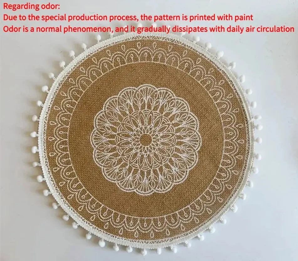 Round Placemat Table Non-Slip ZMXUNQ Global Store