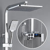 Hot and Cold Digital Shower Set Faucet Bathroom Shower System Black Gold Shower Faucet Square Shower HeadBath Shower System  