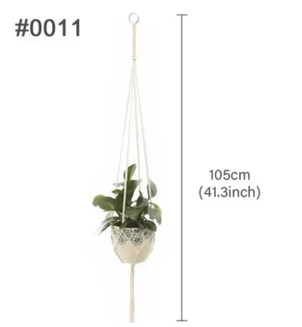 Gardening Macrame Plant shelves Hanging Basket Outdoor Hanger Rope Cotton Linen Flower pot Net  Courtyard Wall Hanging Decor  