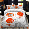 Kids Basketball Duvet Cover Set 3D King Queen Size Cool Sport Theme for Kids Children Teens Ball Gaming Polyester Bedding Set  