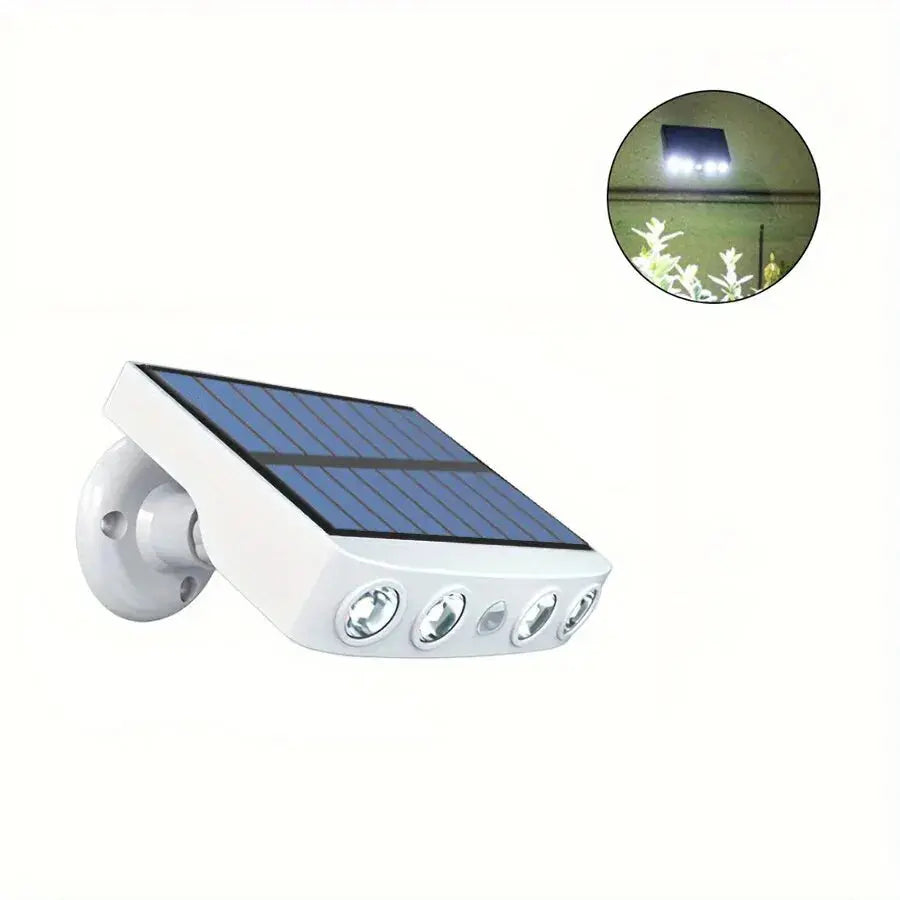 4 LED Powerful Solar Security Lights Outdoor Decor Sensor Motion 3 Modes Street Waterproof Lamp Wall Night Work Light for Garden Cutesliving Store  EBOYGIFTS