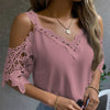 Off Shoulder Lace Blouse - EBOYGIFTS LLC women AttireOff Shoulder Lace Blouse