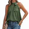 Halter Lacing Chiffon Blouses - EBOYGIFTS LLC Blouse Army-Green-L Halter Lacing Chiffon Blouses