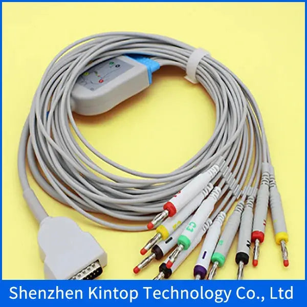 Compatible New High quality! ECG EKG 10 lead cable leadwire for GE Marquette 400/500/600/800/1100/1200/1200ST/1600/MicroSmart healthy beautiful Store