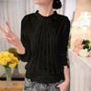 Women Long Sleeve Chiffon Lace Blouse Spring Autumn Elegant New Tops  