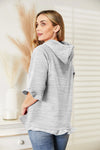 Ninexis Full Size Raglan Sleeve Ruffled Hoodie with Pocket  