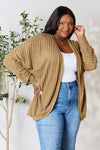 Basic Bae Full Size Ribbed Cocoon Cardigan  