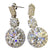 12 Carat Moissanite Platinum-Plated Drop Earrings-Flat Lay Style