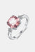 Morganite 925 Sterling Silver Ring  