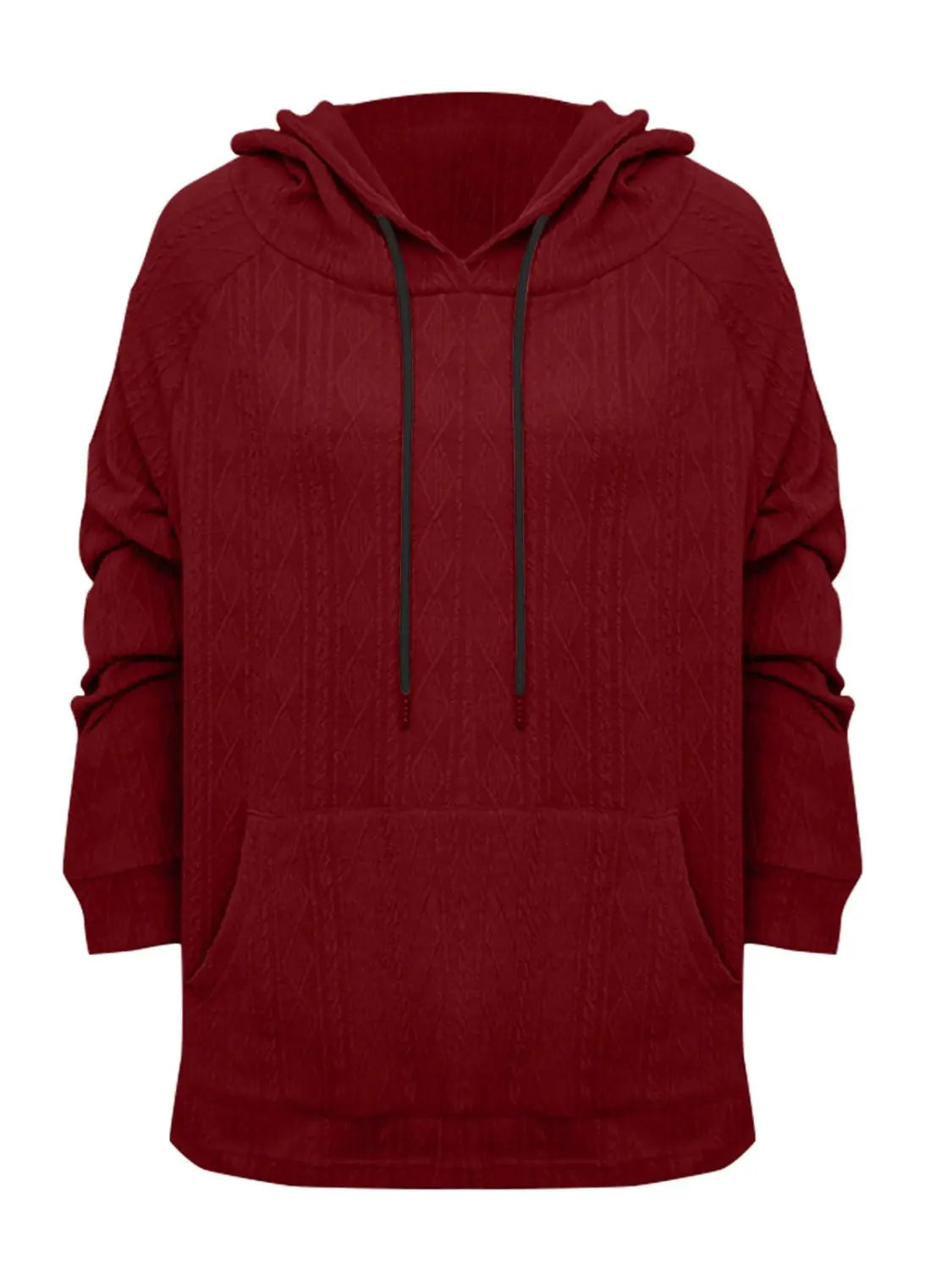 Full Size Drawstring Long Sleeve Hoodie  