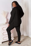 Basic Bae Full Size V-Neck Soft Rayon Long Sleeve Top and Pants Lounge Set  