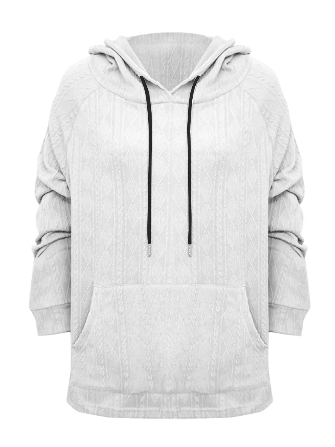 Full Size Drawstring Long Sleeve Hoodie  