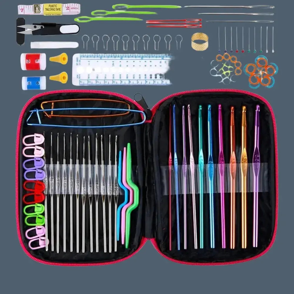 100pcs/Set Knitting Needle Spree Romantic Crochet Hook Multi Size Multi Tool Creative Crafts Essential DIY Weaving Tools NOTIONSLAND Handcraft Store  EBOYGIFTS