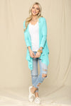 Celeste Full Size Open Front Knit Cardigan  