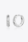 925 Sterling Silver Huggie Earrings  