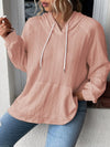 Full Size Drawstring Long Sleeve Hoodie  