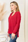 Culture Code Full Size Wide Notch Relax Top  