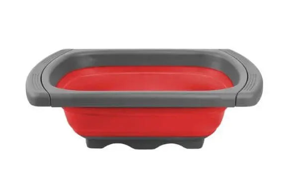 Silicone Collapsible Over The Sink Retractable Colander With Handle