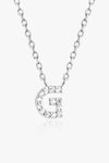 G To K Zircon 925 Sterling Silver Necklace