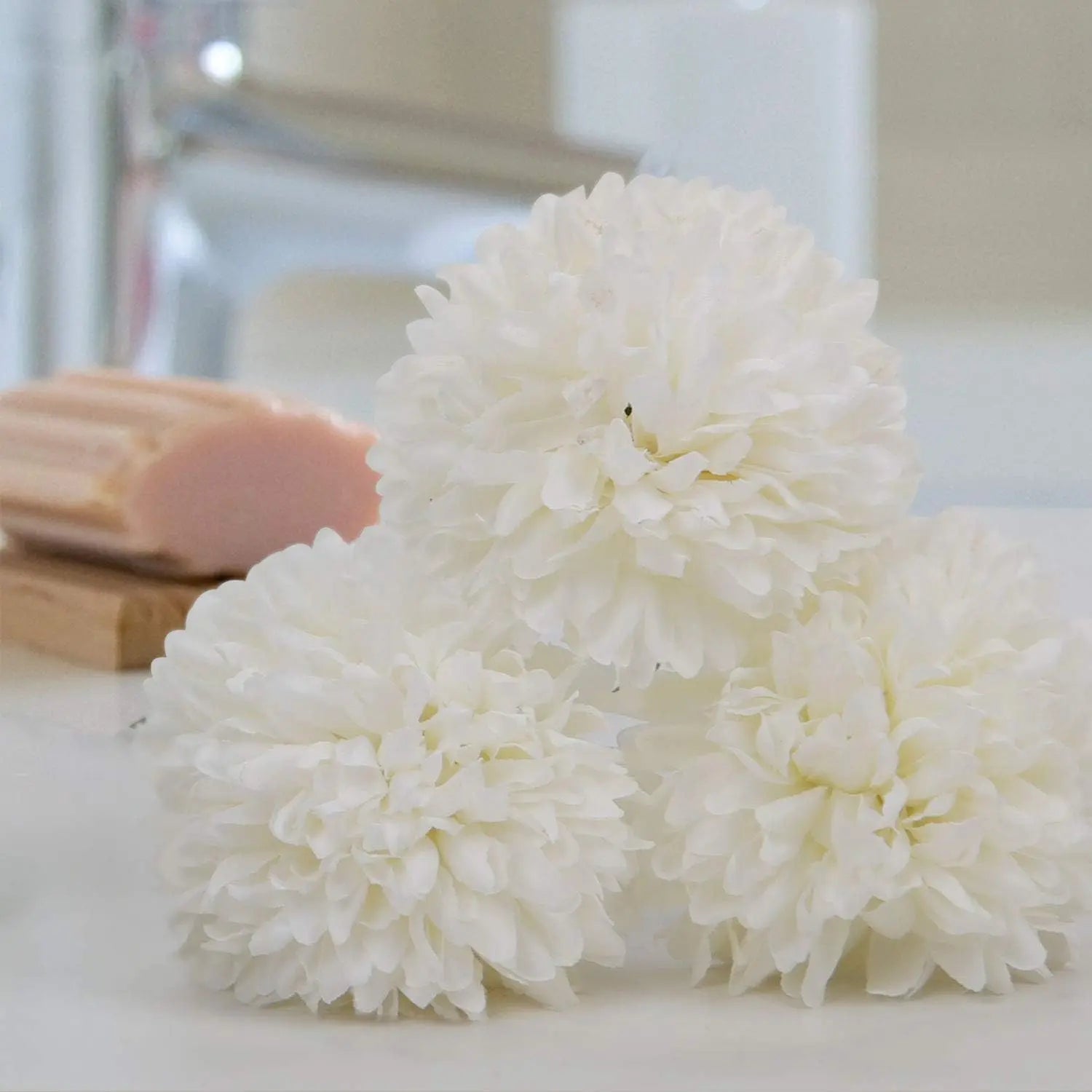 echo-friendly Artificial Silk Kiku Flowers | Fake Chrysanthemum