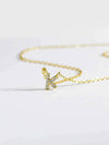 G To K Zircon 925 Sterling Silver Necklace