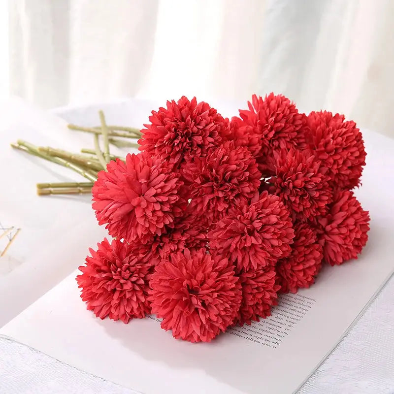 echo-friendly Artificial Silk Kiku Flowers | Fake Chrysanthemum