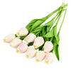 Artificial Tulip Flower Bouquet Stems, 10 Pieces