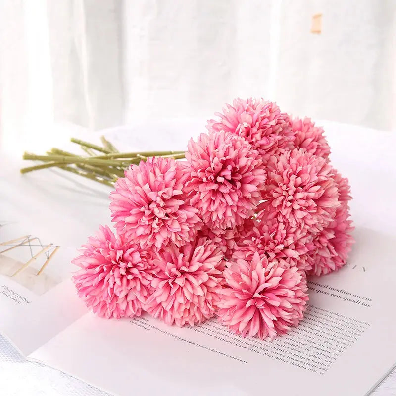 echo-friendly Artificial Silk Kiku Flowers | Fake Chrysanthemum