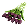 Artificial Tulip Flower Bouquet Stems, 10 Pieces