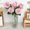 echo-friendly 1pc/5pc Beautiful Silk Artificial Rose Flowers For Wedding, Valentine's Day Presents