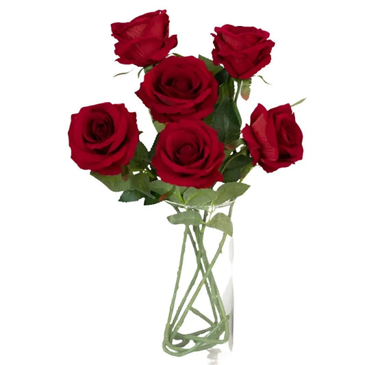 echo-friendly 1pc/5pc Beautiful Silk Artificial Rose Flowers For Wedding, Valentine's Day Presents