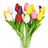 Artificial Tulip Flower Bouquet Stems, 10 Pieces