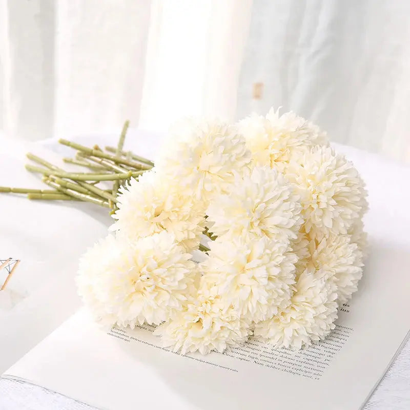 echo-friendly Artificial Silk Kiku Flowers | Fake Chrysanthemum