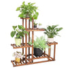 echo-friendly 6 Tier Indoor Wood Plant Stand