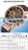 Top Brand Luxury Chronograph Quartz Watches for Men -  Military Army Mens Sports Watches