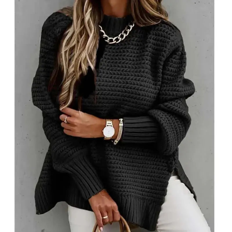 Women Mock Neck Pullover Sweaters