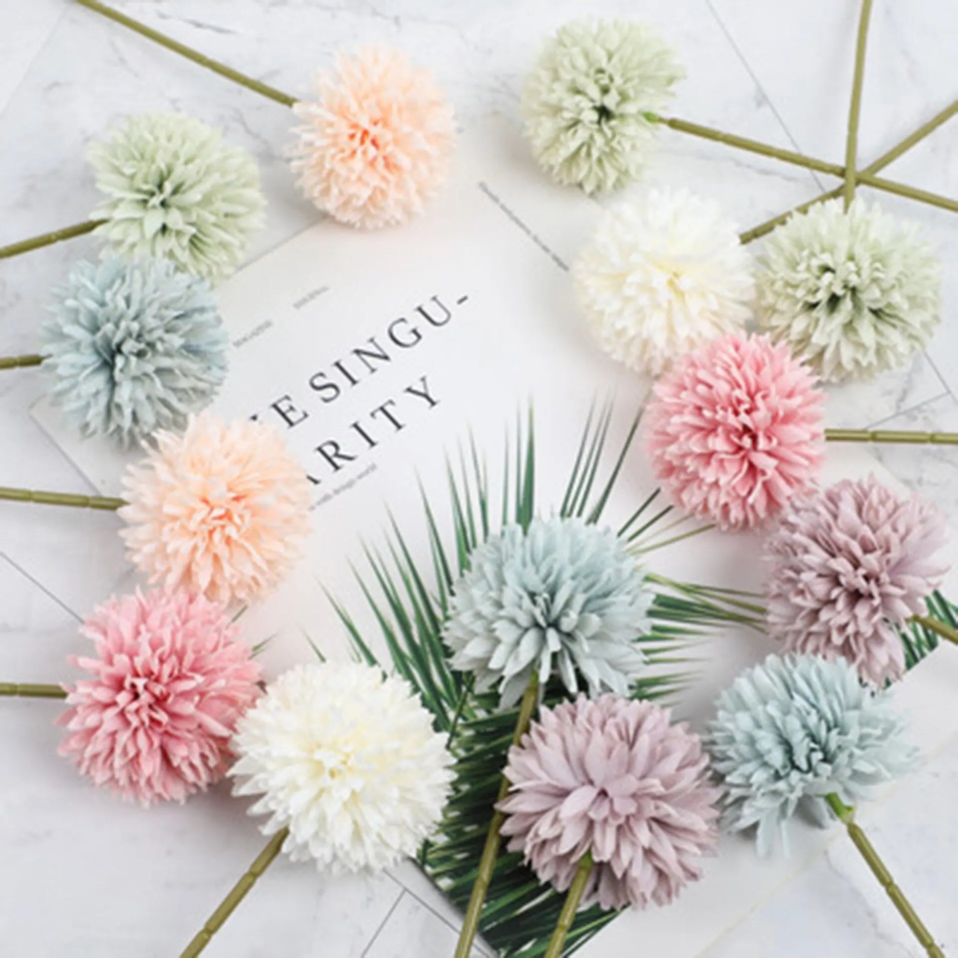 echo-friendly Artificial Silk Kiku Flowers | Fake Chrysanthemum