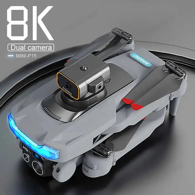 New P15 Mini Drone 4k Profesional 8K HD Camera Obstacle Avoidance