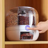 eco-friendly 360 Degree Rotating Rice Dispenser Sealed Dry Cereal Grain Bucket Dispenser Moisture-proof Kitchen Food Container Storage Box