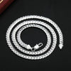 URMYLADY 20-60cm 925 sterling Silver luxury brand design noble Necklace Chain For Woman Men Fashion Wedding Engagement Jewelry